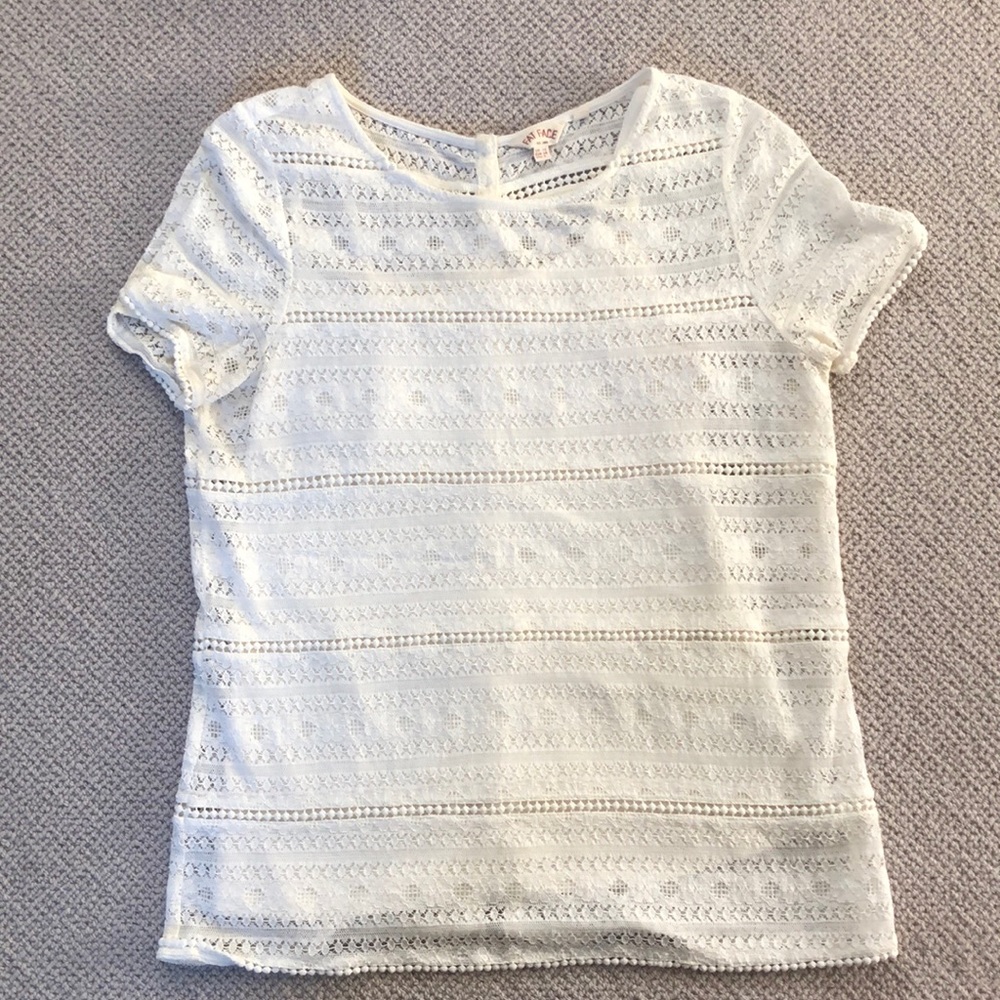 Fat Face cotton lace shirt, Size 6